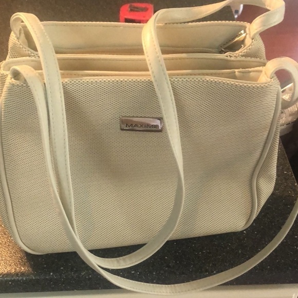 Maxime Cream Shoulder Strap Handbag - Picture 16 of 16
